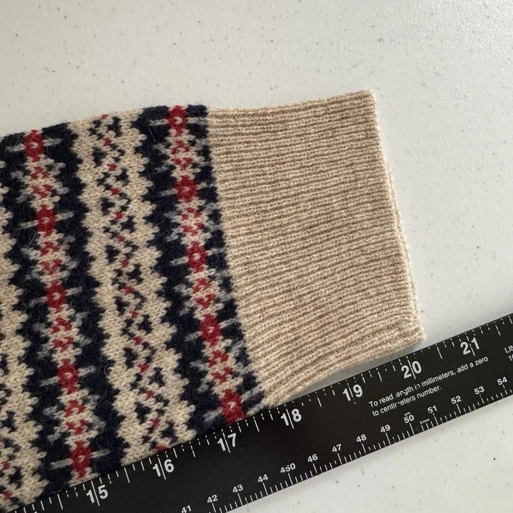NEW - J.CREW Lambswool Fair Isle Sweater - Men's XL